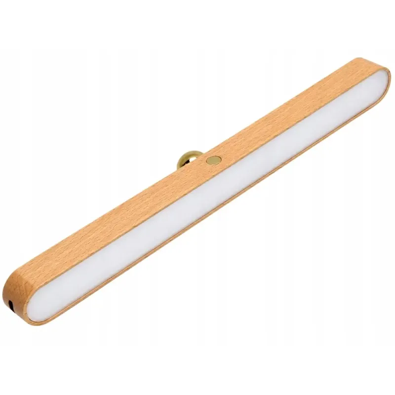 Lampka nocna ścienna magnetyczna led kinkiet usb-c drewniana dotykowa-5907451381717