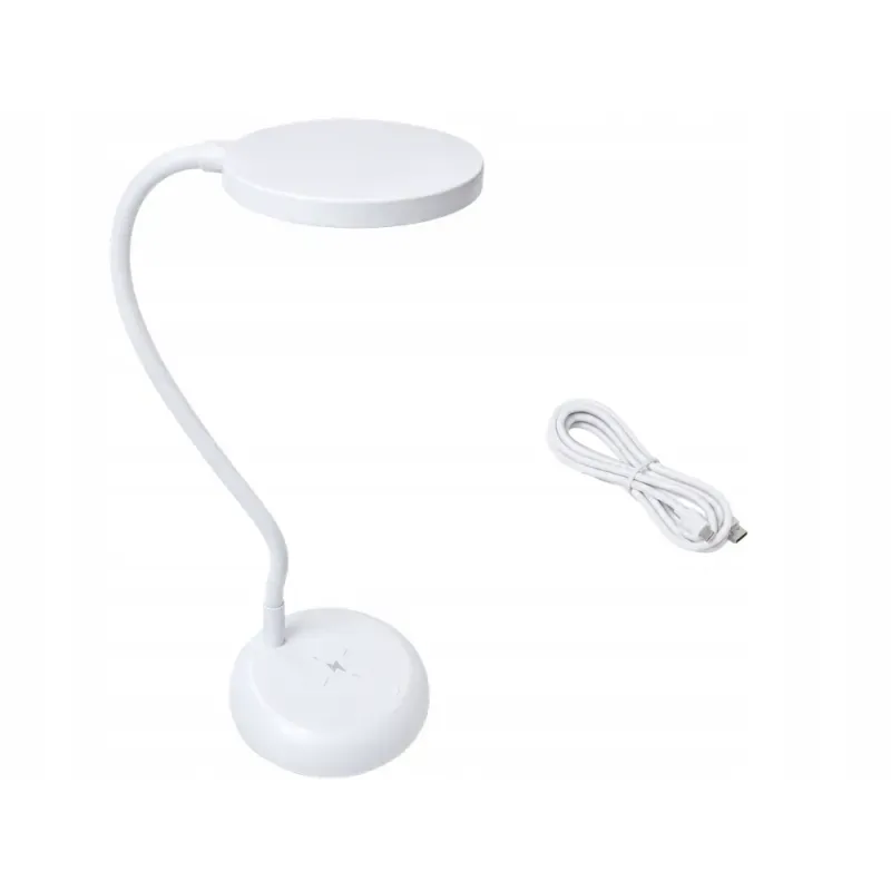 Lampka biurkowa elastyczna stojąca dotykowa giętka biała szkolna usb-c-5907451381700