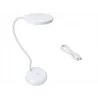 Lampka biurkowa elastyczna stojąca dotykowa giętka biała szkolna usb-c-5907451381700