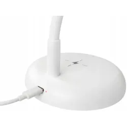 Lampka biurkowa elastyczna stojąca dotykowa giętka biała szkolna usb-c-5907451381700