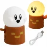 Lampka nocna duszek led usb-c pieniek drzewa świeczka 2 tryby rgb-5907451381694