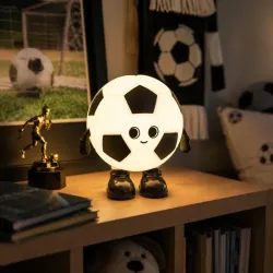 Lampka nocna piłka nożna led silikonowa biurkowa rgb 3 tryby świecenia-5907451381687
