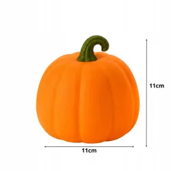 Lampka nocna biurkowa dynia halloween dekoracja timer akumulatorowa-5907451381663