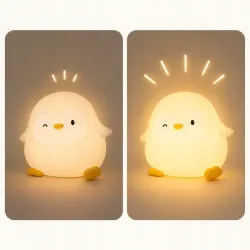 Lampka nocna pingwin led dla dzieci miękka dotykowa silikonowa usb-c-5907451381656