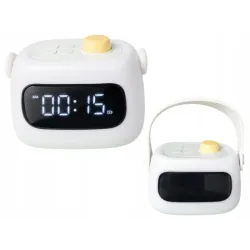 Lampka nocna led zegar cyfrowy budzik timer akumulatorowa regulacja-5907451381649