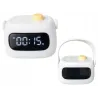 Lampka nocna led zegar cyfrowy budzik timer akumulatorowa regulacja-5907451381649