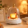 Lampka nocna świąteczna led ognisko pod kopułą pozytywka dekoracja-5907451381632