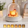 Lampka nocna świąteczna led ognisko pod kopułą pozytywka dekoracja-5907451381632