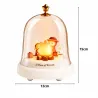 Lampka nocna świąteczna led ognisko pod kopułą pozytywka dekoracja-5907451381632