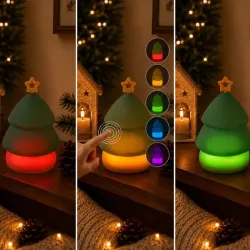 Lampka led choinka świąteczna silikon usb 3 tryby do zawieszenia dekoracja-5907451381625