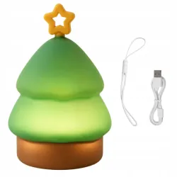 Lampka led choinka świąteczna silikon usb 3 tryby do zawieszenia dekoracja-5907451381625
