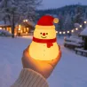 Lampka led bałwanek świąteczna silikon usb 3 tryby do zawieszenia dekoracja-5907451381618