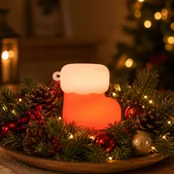 Lampka led skarpeta świąteczna silikon usb 3 tryby do zawieszenia dekoracja-5907451381601