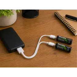 Akumulatorki baterie paluszki AA li-ion 1,5v 2200mwh 4 szt ładowane usb-c-5907451391204