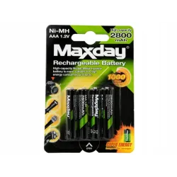 Akumulatorek AAA R3 1.2v 2800 mAh 4 sztuki ni-mh akumulatorki-5907451391198
