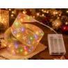 Świecąca wstążka led na choinkę 4m żółta dekoracja świąteczna 40 led-5907451382288