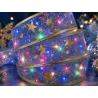 Świecąca wstążka led na choinkę 4m fioletowa dekoracja świąteczna 40 led-5907451382271