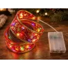 Świecąca wstążka led na choinkę 4m czerwona dekoracja świąteczna 40led-5907451382264