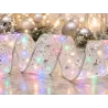 Świecąca wstążka led na choinkę 4m biała dekoracja świąteczna 40 led-5907451382257