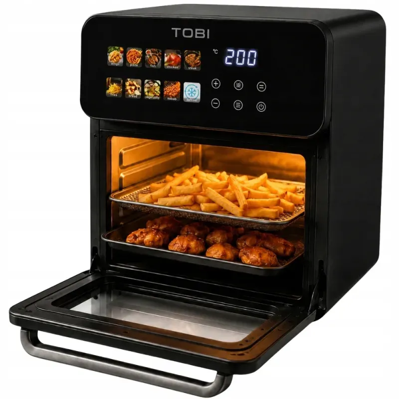 Frytkownica beztłuszczowa air fryer 16l piekarnik 2400w 10 trybów-5907451390177