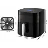 Frytkownica beztłuszczowa air frayer 1200w 4l dotykowy 8 programów-5907451382073