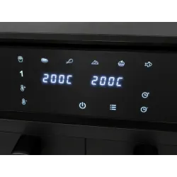 Frytkownica beztłuszczowa air fryer 15l 2400w podwójna dwukomorowa-5907451381557