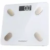 Waga łazienkowa elektroniczna 180kg biała szklana analityczna slim fit-5907451391594