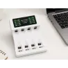 Ładowarka do akumulatorków aa aaa led + 4 akumulatorki aa kabel usb-c-5907451391235