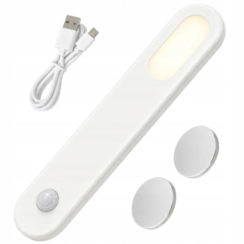 Lampka led z czujnikiem ruchu usb magnetyczna do szafy na schody 1.5w-5907451381779