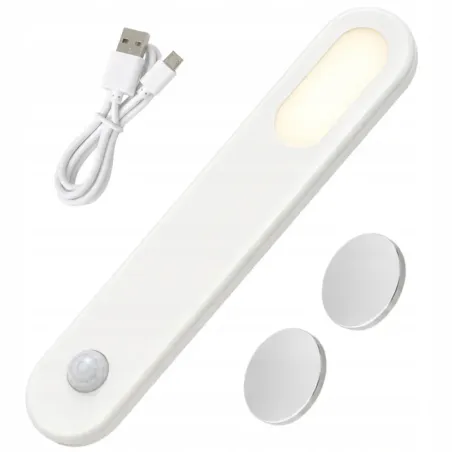 Lampka led z czujnikiem ruchu usb magnetyczna do szafy na schody 1.5w-5907451381779