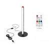 Lampa podłogowa led rgb 50cm sterowana pilotem czarna usb 7 kolorów-5907451381762