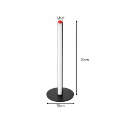 Lampa podłogowa led rgb 50cm sterowana pilotem czarna usb 7 kolorów-5907451381762