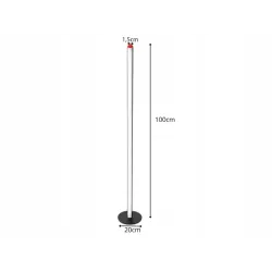 Lampka stojąca podłogowa led 100cm 3 barwy nowoczesna regulacja jasności-5907451381724