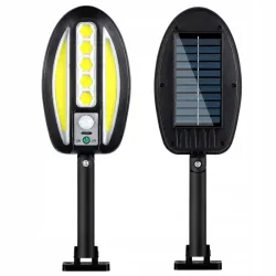 Lampa solarna led cob z czujnikiem ruchu naścienna zewnętrzna ogrodowa-5907451391587
