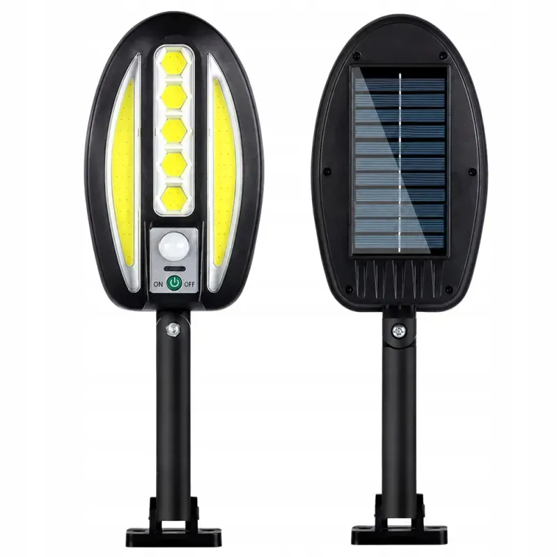 Lampa solarna led cob z czujnikiem ruchu naścienna zewnętrzna ogrodowa-5907451391587