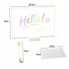 Lampka akrylowa led do pisania usb świecąca tabliczka + markery-5907451382998