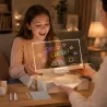 Lampka akrylowa led do pisania usb świecąca tabliczka + markery-5907451382998