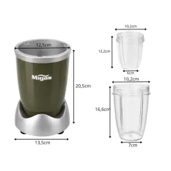 Blender kielichowy do smoothie koktajli miksuje kruszy lód 3 kubki-5907451390016