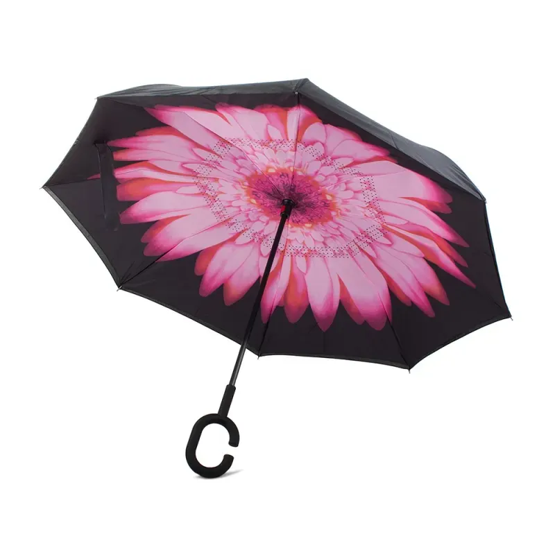 Parasol parasolka odwrócony składany odwrotnie mocne druty solidny stojący-5907451358030