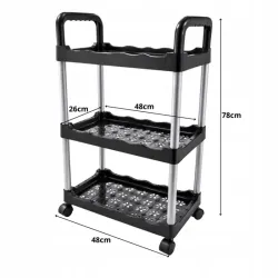 Regał mobilny wózek organizer 3 poziomy na kółkach do łazienki kuchni-5907451382615