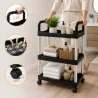 Regał mobilny wózek organizer 3 poziomy na kółkach do łazienki kuchni-5907451382615