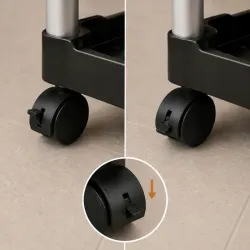Regał mobilny wózek organizer 3 poziomy na kółkach do łazienki kuchni-5907451382615