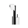 Uchwyt wieszak na papier toaletowy z półką na telefon czarny loft wc-5907451379905
