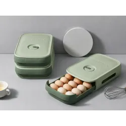 Pojemnik na jajka box organizer do lodówki pudełko szuflada do jaj pudełko-5907451380345