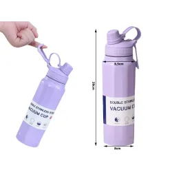 Termos bidon termiczny kubek pojemny 700ml z uchwytem na ciepłe zimne-5907451390948