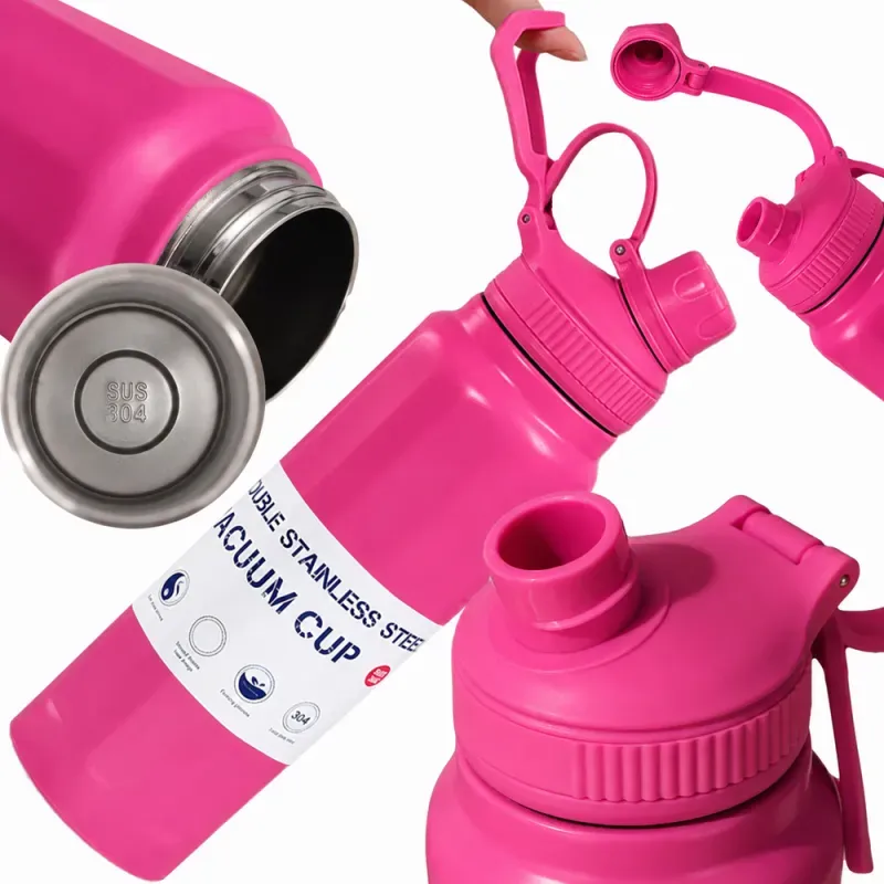 Termos bidon termiczny kubek pojemny 700ml z uchwytem na ciepłe zimne-5907451390931