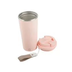 Kubek samomieszający 350ml stalowy termos na zimne i gorące smycz usb-5907451390894