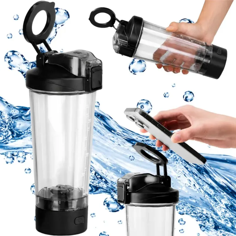 Shaker elektryczny usb 700ml mikser do napojów ze statywem na telefon-5907451389751