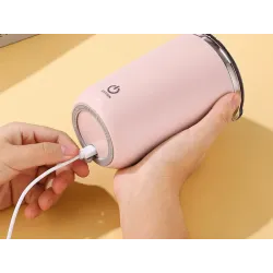 Kubek samomieszający 350ml stalowy termos na zimne i gorące smycz usb-5907451390870