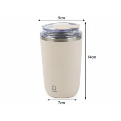 Kubek samomieszający 350ml stalowy termos na zimne i gorące smycz usb-5907451390887